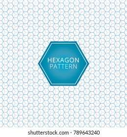 Abstract geometric blue, gray hexagon pattern overlap background. technology elements. Vector illustration