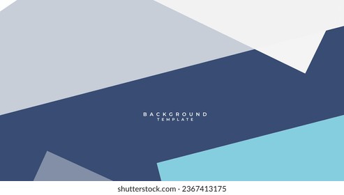 abstract geometric blue and grey colorful background template for presentation