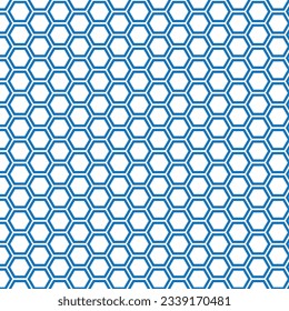 abstract geometric blue hexagon pattern