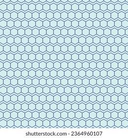 arte abstracto de patrones de onda hexagonal azul geométrico abstracto.