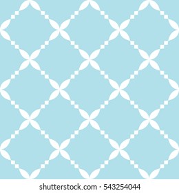 Abstract geometric blue hipster deco art pattern