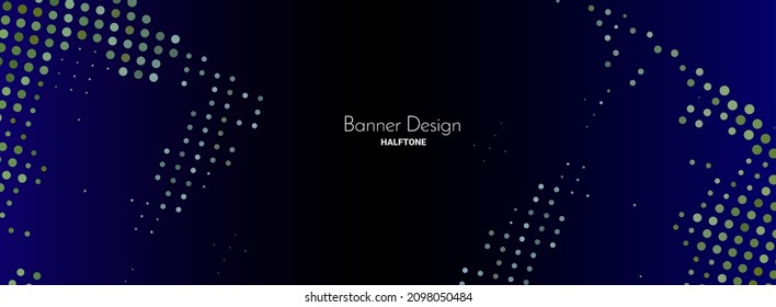 abstract geometric blue low halftone color pattern design vector