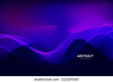 Abstract geometric blue mesh modern mesh flowing wavy colorful background 