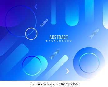 Abstract geometric blue modern shape pattern background vector