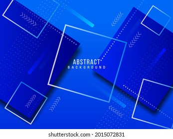 Abstract geometric blue modern shape pattern background vector