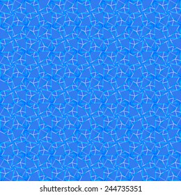 Abstract geometric blue ornamental pattern. Vector EPS10.