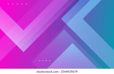 Abstract geometric blue and pink background. Vector illustration