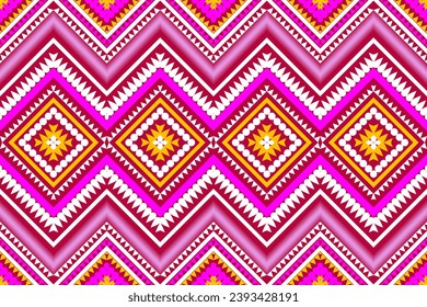 Abstract geometric Blue pink red yellow white graphic design print cross tile pattern