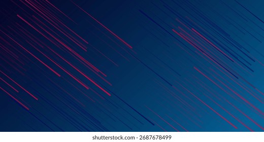 Abstractas línea diagonal geométrica azul y rojo sobre el fondo oscuro. Eps10