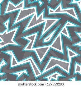 abstract geometric blue seamless pattern