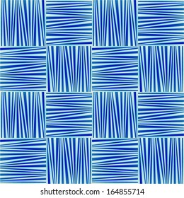 Abstract geometric blue seamless pattern.