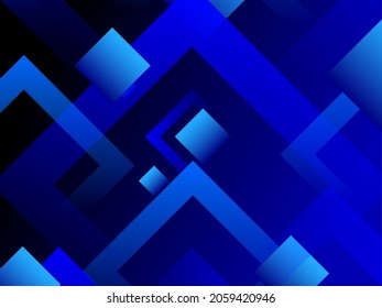 Abstract geometric blue smooth stylish colorful modern pattern background vector