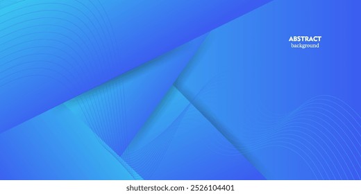 Abstract geometric blue square overlapping background for graphic design. Vector Eps10