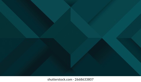 Fundo geométrico azul tecnologia abstrato com um design de padrão de cubo futurista