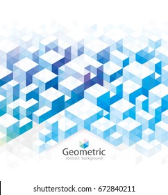 Abstrakter geometrischer, blauer strukturierter urbaner Hintergrund.