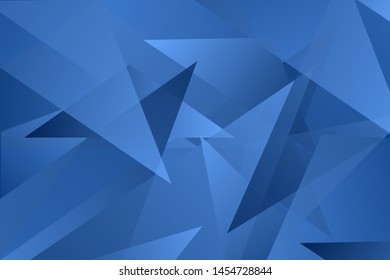 abstract geometric blue triangle overlay vector background
