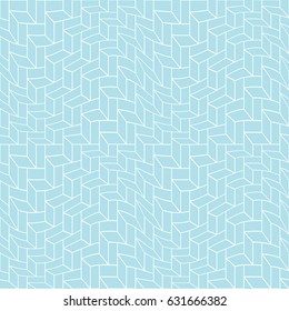 abstract geometric blue trippy cubes 3d illusion pattern background