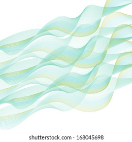 Abstract geometric blue vector background. 