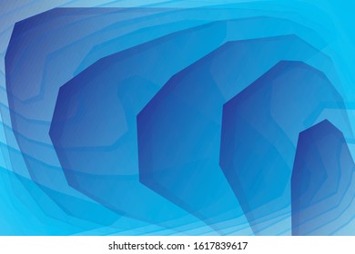 Abstract geometric blue and white color background. Vector, illustration.