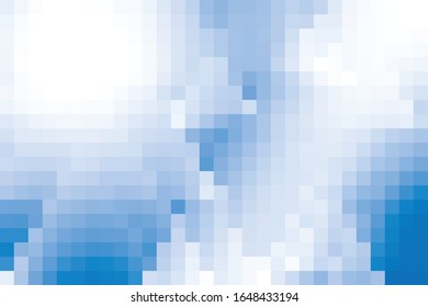 Abstract geometric blue and white color background. Vector, illustration.