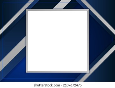Abstract geometric blue and white color background. Vector illustration.