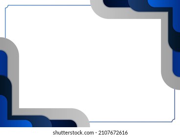 Abstract geometric blue and white color background. Vector illustration.