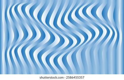 abstract geometric blue white gradient wave lines pattern.