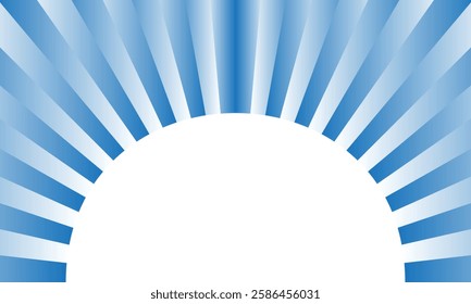 abstract geometric blue white gradient arc line pattern.
