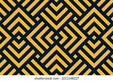 Abstract Geometric Blue Yellow Square Line Texture Pattern Background Perfect for Print, Web, Cover, Backdrop, Presentation 04