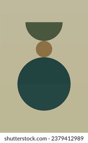 Abstract Geometric Bohemian Wall Art Poster. Printable Geometric Wall Decor Poster. Earth Tone Wall Decor