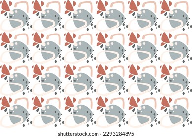 Abstract Geometric Boho Pattern, featuring natural shapes in a minimalistic Nordic style, clean lines and geometric shapes. perfect for creating minimalist prints, textiles, and wallpapers