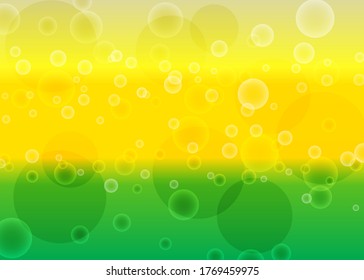 Abstract geometric bokeh background on a summer background of green and yellow colors .Vector graphic.