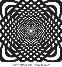 abstract geometric bold circle repeat pattern.