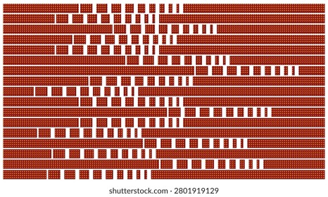 Abstract geometric bricks earthy tone surface texture pattern background.