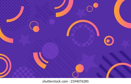 Abstract geometric bright background. Vector dynamic shapes and forms.