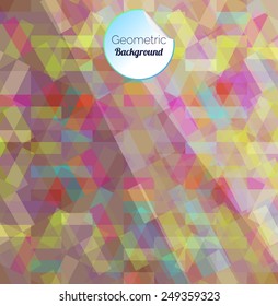 Abstract Geometric Bright Background. Web Design Vector.