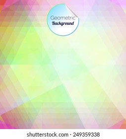 Abstract Geometric Bright Background. Web Design Vector.