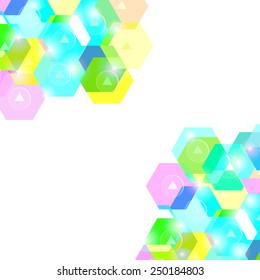 Abstract Geometric Bright Background. Web Design Vector.