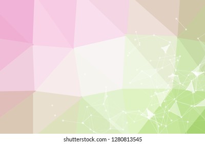Abstract geometric bright creative background of triangular polygons.Vector illustration. Retro mosaic triangle bright trendy pattern for web, business template, brochure, card, poster,banner design