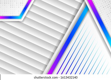 Abstract Geometric bright modern background for website or brochure design. Colorful Triangle geometric pattern. white grey stripped vector background with overlap paper layer gradient pink blue color