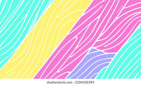 Abstract Geometric Brightness Colorful and Clean Striped Pattern on Pastel Pink Background