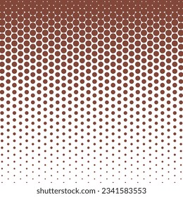abstract geometric brown dot halftone pattern perfect for background, wallpaper