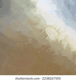 abstract geometric brush stroke grunge cyanotype effect blended beige brown ash gray gradient background