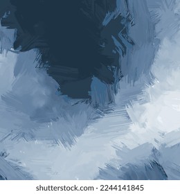 abstract geometric brush stroke grunge cyanotype effect blended off white blue ash gray gradient background 