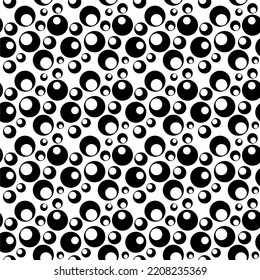 Abstract geometric bubbles graphic print pattern.Stylish texture with rings.Trendy design for wallpaper, fabric makers.h rings.Abstract geometric pattern.Template for business cards, websites.