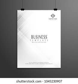 Abstract geometric business brochure vector template design