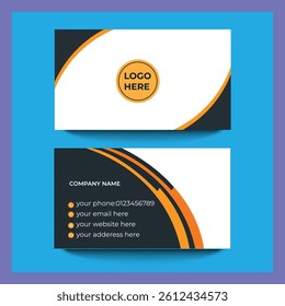 Abstract geometric business card template .eps