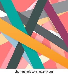 Abstract Geometric Business Concept full Color backgrounds. Vector illustration