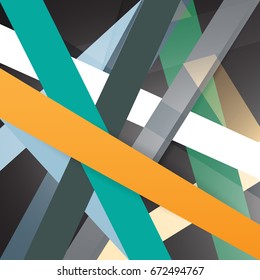 Abstract Geometric Business Concept full Color backgrounds. Vector illustration