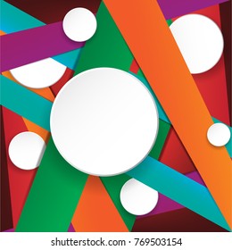 Abstract Geometric Business Concept full Color backgrounds. Vector illustration